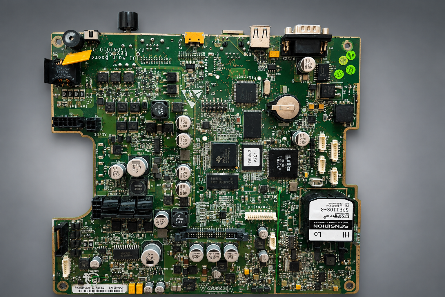 Medical equipment circuit board under professional repair